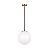  Retro Hanging Globe Down Light Pendant Light - Satin Brass