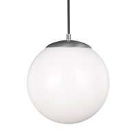  Hanging Globe Entrance / Foyer Pendant Light - Satin Aluminum