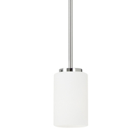  Oslo Down Light Pendant Light - Chrome