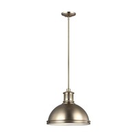  Pratt Street Down Light Pendant Light - Satin Brass