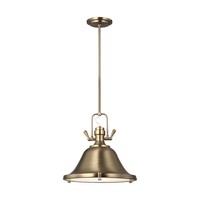  Stone Street Down Light Pendant Light - Satin Brass