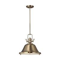  Stone Street Down Light Pendant Light - Satin Brass