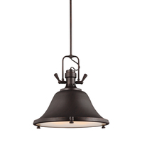  Stone Street Down Light Pendant Light - Burnt Sienna