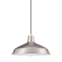  Painted Shade Pendant Down Light Pendant Light - Brushed Stainless