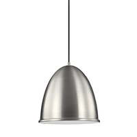  Hudson Street Down Light Pendant Light - Satin Aluminum