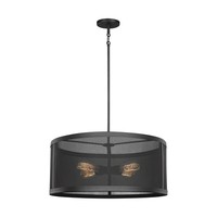  Gereon Drum Pendant Pendant Light - Black