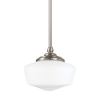  Academy Down Light Pendant Light - Brushed Nickel
