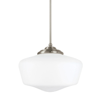  Academy Down Light Pendant Light - Brushed Nickel