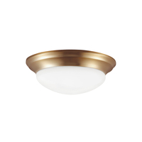  Nash Flush Mount Ceiling Light - Satin Brass