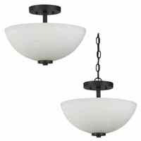  Oslo Semi Flush Mount Ceiling Light - Blacksmith