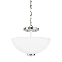  Oslo Up Light Pendant Light - Chrome