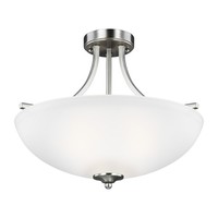  Geary Semi Flush Mount Ceiling Light - Brushed Nickel