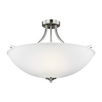  Geary Semi Flush Mount Ceiling Light - Brushed Nickel