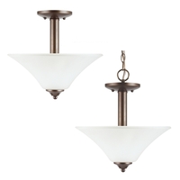 Semi Flush Mount 13-1/4" Width Semi Flush Mount 13-1/4" Width
