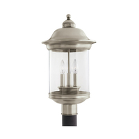  Hermitage Post Light Post Lights - Antique Brushed Nickel