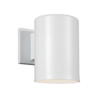  Outdoor Cylinders Entrance Outdoor Wall Light - White