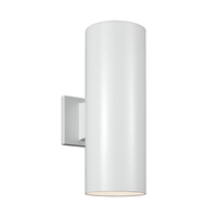  Outdoor Cylinders Entrance Outdoor Wall Light - White