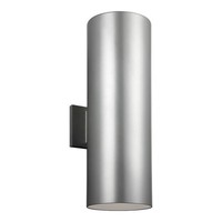  Outdoor Cylinders Entrance Outdoor Wall Light - Painted Brushed Nickel