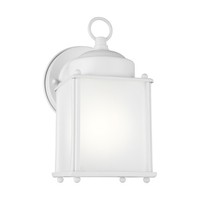  New Castle Entrance Outdoor Wall Light - White