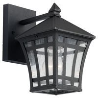 Herrington Entrance Outdoor Wall Light - Black