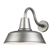  Barn Light Entrance Outdoor Wall Light - Weathered Pewter