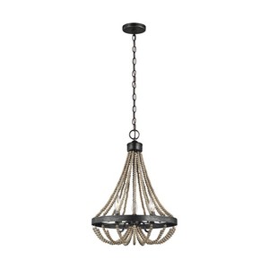 S3101903872 Oglesby Mini Chandelier - Washed Pine / Stardust