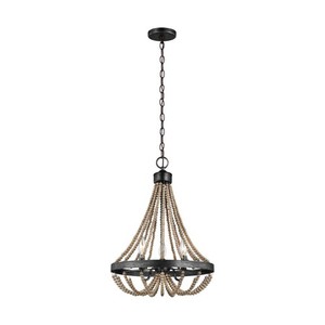 S3101903EN872 Oglesby Mini Chandelier - Washed Pine / Stardust