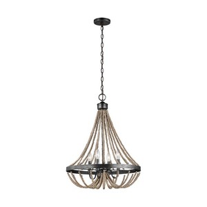 S3101904EN872 Oglesby Mini Chandelier - Washed Pine / Stardust