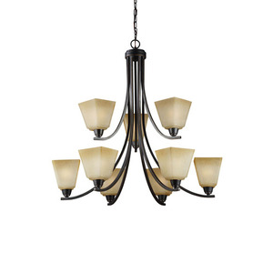 GL3113009845 Parkfield Mid Sized Chandelier Chandelier - Flemish Bronze