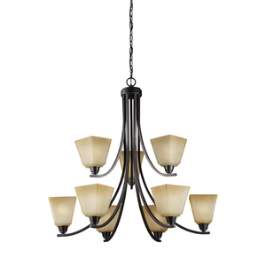 GL3113009EN3845 Parkfield Mid Sized Chandelier Chandelier - Flemish Bronze