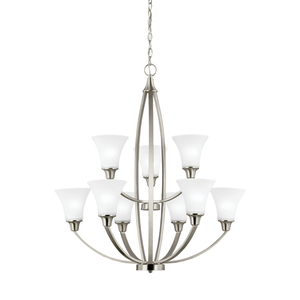 GL3113209EN3962 Metcalf Mid Sized Chandelier Chandelier - Brushed Nickel