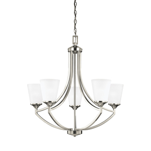 GL3124505EN3962 Hanford Mid Sized Chandelier Chandelier - Brushed Nickel