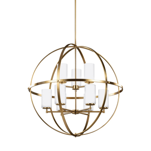 GL3124609EN3848 Alturas Entrance / Foyer Pendant Light - Satin Brass