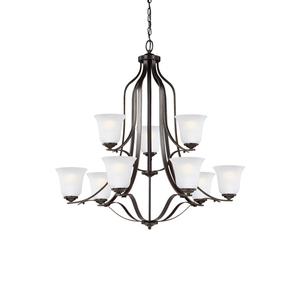 GL3139009782 Emmons Large Foyer Chandelier Chandelier - Heirloom Bronze