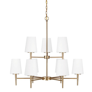 GL3140409848 Driscoll Mid Sized Chandelier Chandelier - Satin Brass