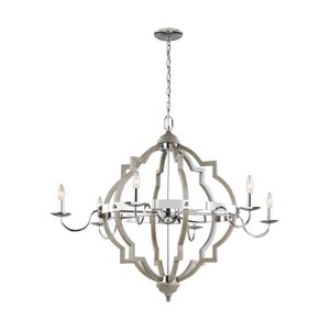 GL3224906EN872 Socorro Mini Chandelier - Washed Pine