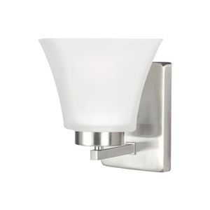 GL4111601962 Bayfield 1 Bulb Wall Sconce - Brushed Nickel