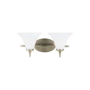 GL41181EN3965 Montreal 2 Bulb Bathroom Lighting - Antique Brushed Nickel GL41181EN3965 Montreal 2 Bulb Bathroom Lighting - Antique Brushed Nickel