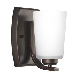 GL4128901EN3710 Franport 1 Bulb Wall Sconce - Bronze