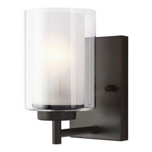 GL4137301EN3782 Elmwood Park 1 Bulb Wall Sconce - Heirloom Bronze