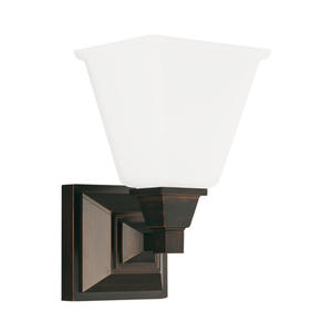 GL4150401EN3710 Denhelm 1 Bulb Wall Sconce - Burnt Sienna