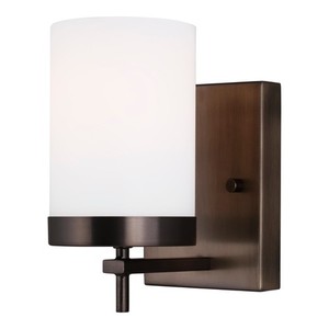 S4190301778 Zire 1 Bulb Wall Sconce - Brushed Oil Rubbed Bronze