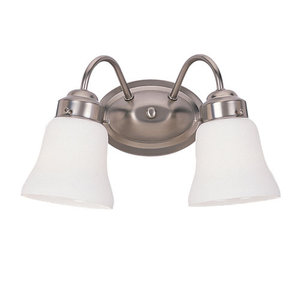 GL44019EN3962 Westmont 2 Bulb Bathroom Lighting - Brushed Nickel