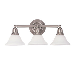 GL44062962 Sussex 3 Bulb Bathroom Lighting - Brushed Nickel