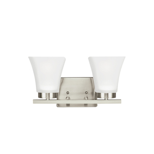 GL4411602EN3962 Bayfield 2 Bulb Bathroom Lighting - Brushed Nickel