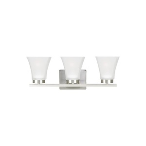 GL4411603962 Bayfield 3 Bulb Bathroom Lighting - Brushed Nickel