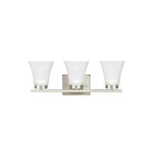 GL4411603EN3962 Bayfield 3 Bulb Bathroom Lighting - Brushed Nickel