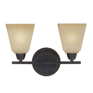 GL4413002845 Parkfield 2 Bulb Bathroom Lighting - Flemish Bronze