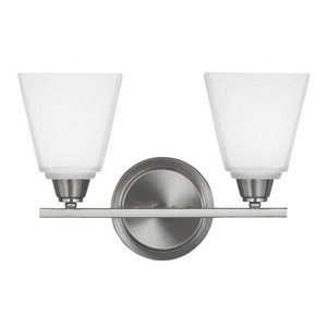 GL4413002962 Parkfield 2 Bulb Bathroom Lighting - Brushed Nickel