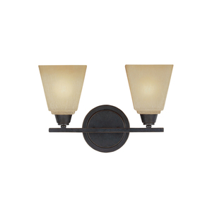 GL4413002EN3845 Parkfield 2 Bulb Bathroom Lighting - Flemish Bronze